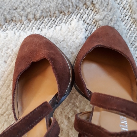 Highlights 6.5 Brown Suede Upper Tie Anckle Heels - Picture 6 of 8